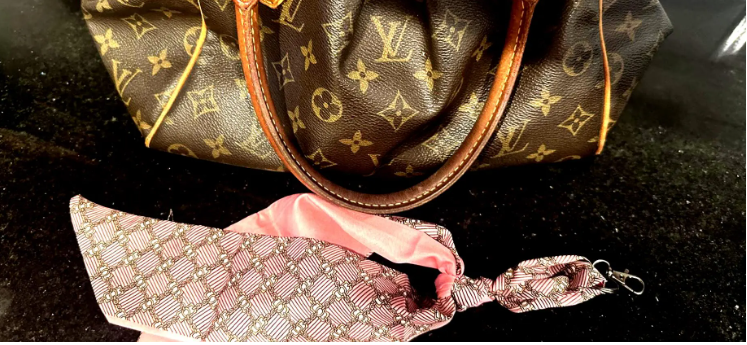 Silky Scarf Keychain: Purse Accessory, Easy Key Finder, Purse Scarf, Purse Accessory