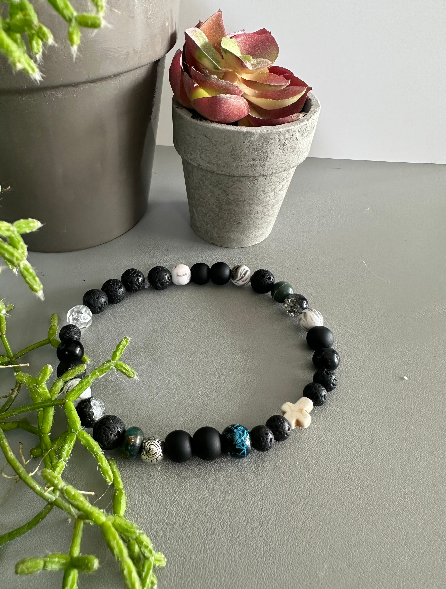 Que Sera Cross Bracelet - Beaded Cross Bracelet | As Featured on First Gen Sister's Pour cast -Queserasera - Que Sera Bracelets - Sing Along While Shopping Que Sera Sera...