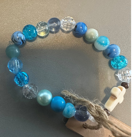 Que Sera Cross Bracelet - Beaded Cross Bracelet | As Featured on First Gen Sister's Pour cast -Queserasera - Que Sera Bracelets - Sing Along While Shopping Que Sera Sera...