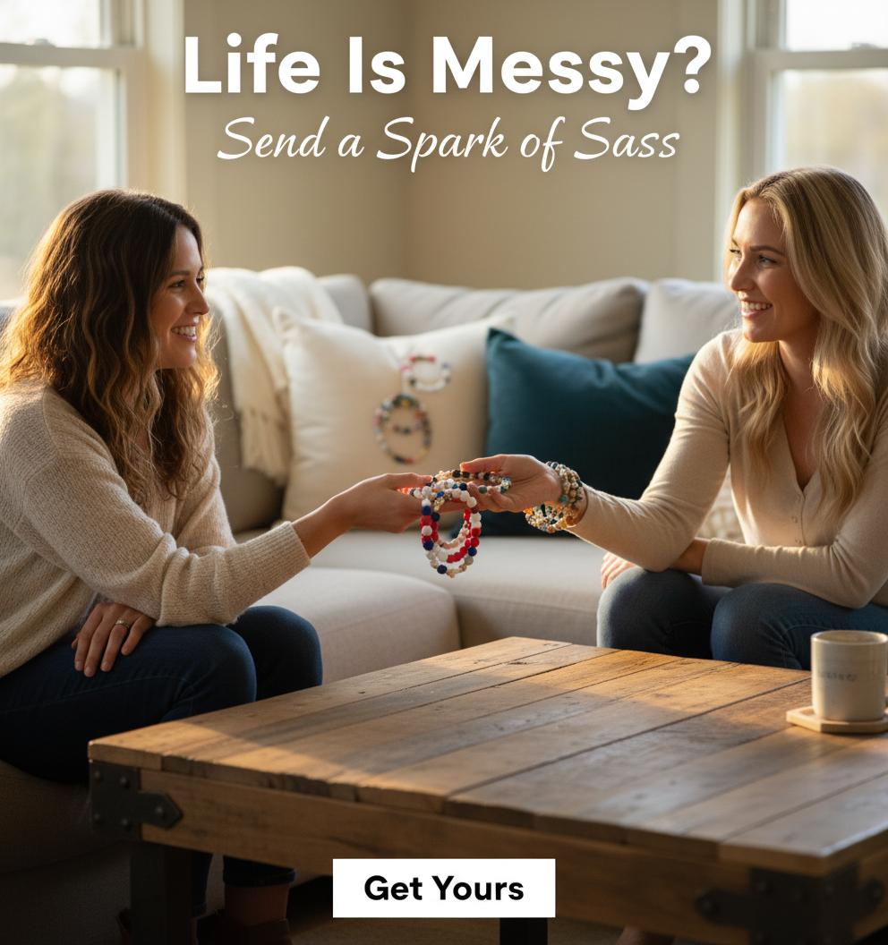 Que Sera Cross Bracelet - Beaded Cross Bracelet | As Featured on First Gen Sister's Pour cast -Queserasera - Que Sera Bracelets - Sing Along While Shopping Que Sera Sera...