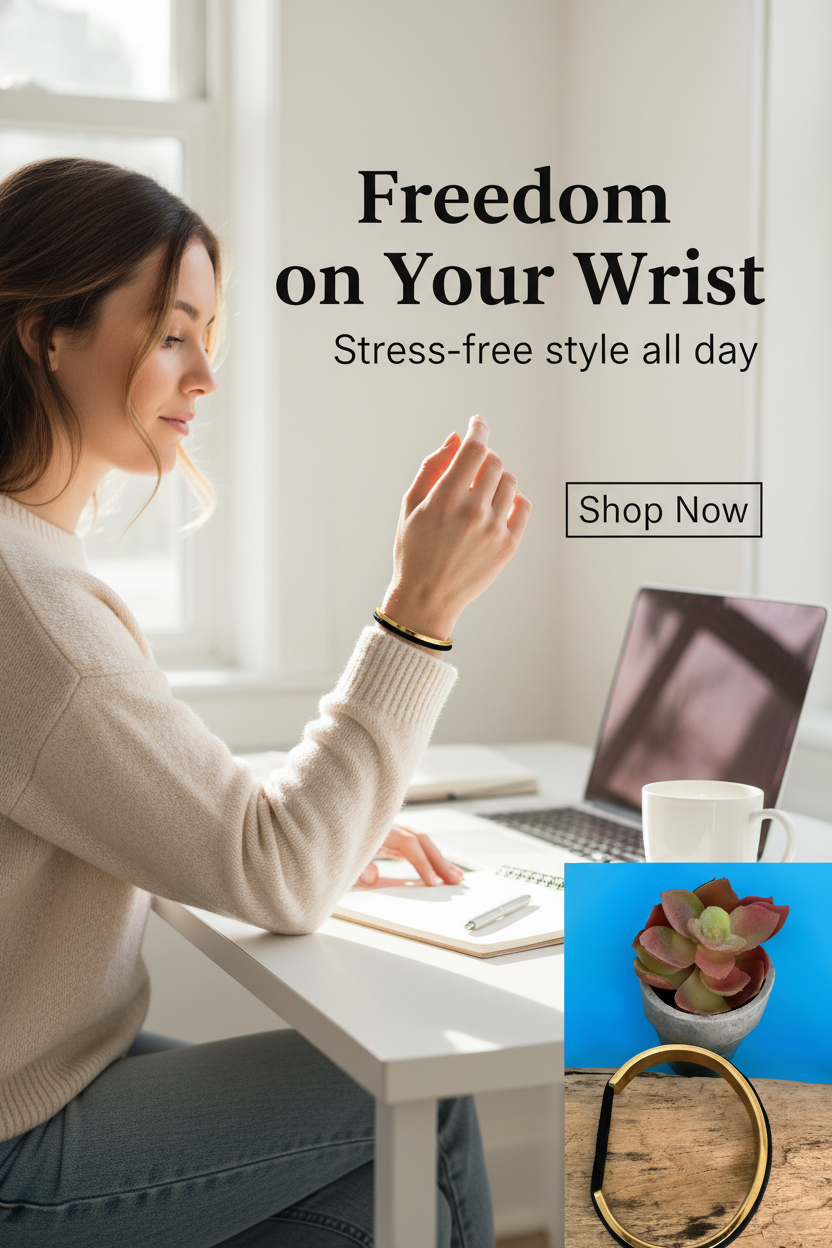 Luxe Hair Tie Bangle - Designer Bracelet & Hair Accessory in One - Que Sera Bracelets - Sing Along While Shopping Que Sera Sera...