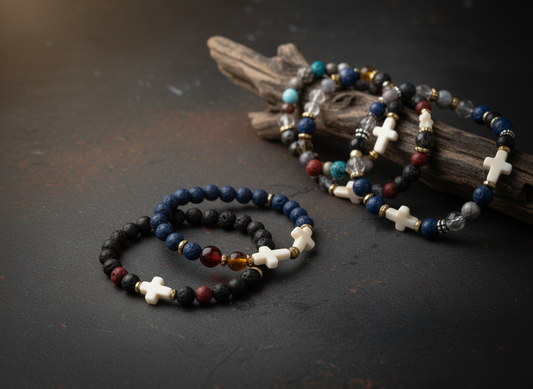 Men's Que Sera Cross Bracelet Banner