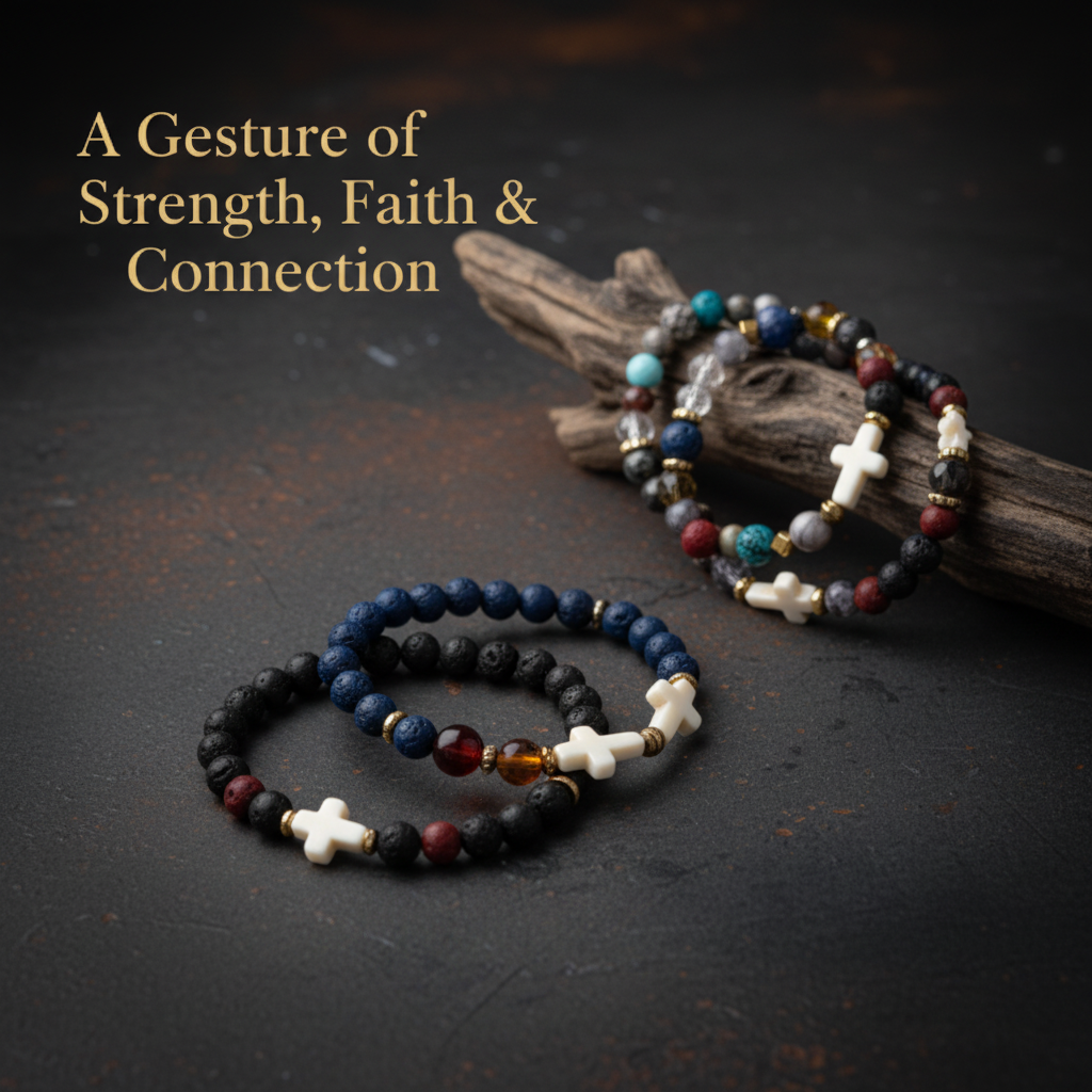 Men's Quesera Cross Bracelet Banner