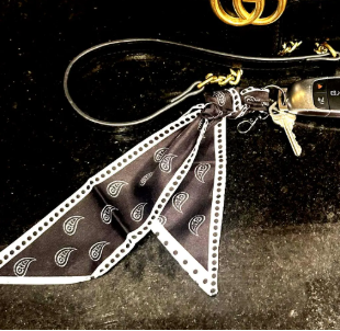 Silky Scarf Keychain - Luxury Purse Accessory & Key Finder - Que Sera Bracelets - Sing Along While Shopping Que Sera Sera...