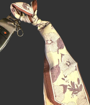 Silky Scarf Keychain - Luxury Purse Accessory & Key Finder - Que Sera Bracelets - Sing Along While Shopping Que Sera Sera...